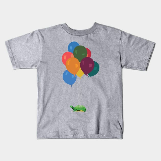 turtle balloons Kids T-Shirt by daidai